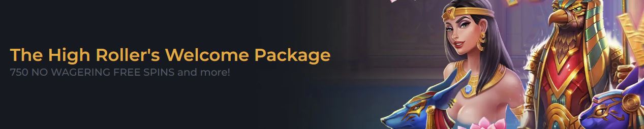 Get 750 no wagering free spins today
