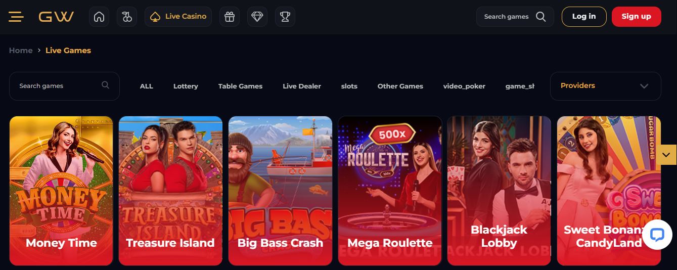 Join live dealer tables at GoldWin casino