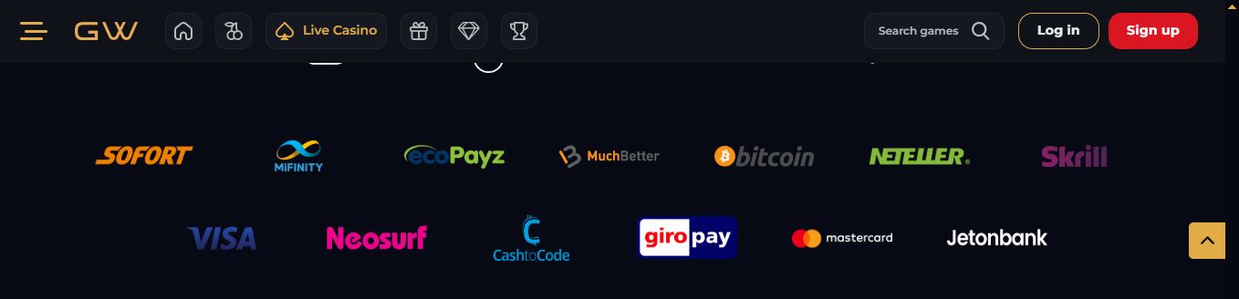 Make deposits using various secure payment methods